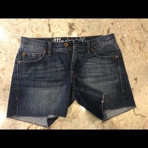 Madewell mid-waist denim shorts size 27